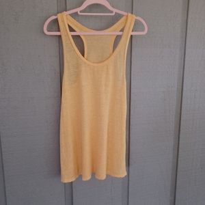 Eileen Fisher Slub Linen Tank Racer Back Scoop Neck Women Size XS